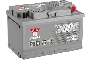 Yuasa YBX5100 12V 75Ah 680CCA Silver Sealed Maintenance Free High Performance Car Battery