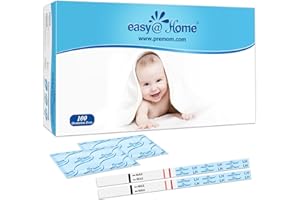 Easy@Home 100 Ovulationstest Kinderwunsch Fruchtbarkeitstest für Frauen Eisprung 25 mIU/ml mit Optimaler Sensitivität - Unter