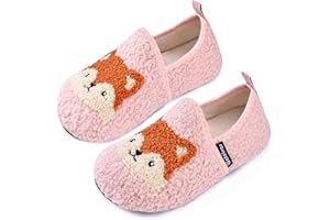 WateLves Kids Slippers Girls Boys Winter Warm House Shoes With Anti-Slip Sole