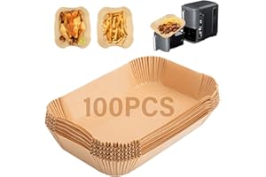 Baketron 100PCS Ninja Double Stack XL 9.5L SL400EU Papier Cuisson Liners,Grande Capacité Jetable Baking Paper Accessoires pour Ninja SL400EU