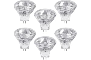 LedWekei Lampadine alogene Gu4, lampadina alogena mr11 12v 35w, lampadine alogene dimmerabili 2700K (confezione da 6)