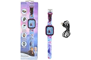 LEXIBOOK, Frozen, Selfie Camera Watch, HD Touch Screen, 720p Camera, MP3 Player, Built-in Speaker, Dictaphone, Pedometer, 5 Games, Blue/Purple, DMW070FZ