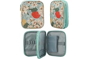 LOOEN Sac de rangement portable pour crochets et autres accessoires de tricot, facile à transporter, sac de rangement (accessoires non inclus)