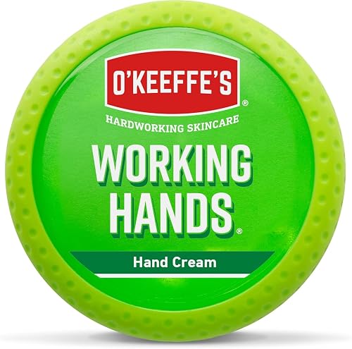 O’Keeffe’s Working Hands, 96g Jar - Hand Cream for Extremely Dry, Cracked Hands | Instantly Boosts Moisture Levels, Creates a Protective Layer & Prevents Moisture Loss