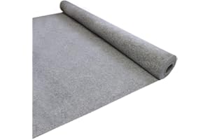 T-MECH 11m² Alfombra Furgoneta Gris Oscuro Alfombrilla Coche Universal Autocaravana Caravana Cámper Forro Tela Tapicería Decoración Interior Protector Maletero Cubre Asiento+5 Latas Adhesivo Pegamento GRATIS