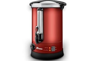 TRESKO® Kocioł do grzanego wina, 6,8 l/1500 W, ze stali nierdzewnej, czajnik do grzanego wina, automat do gorących napojów, dozownik gorącej wody