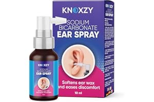 Knoxzy Sodium Bicarbonate Ear Spay, Ear Wax Remover for Clogged Ear Relief and Swimmer s Ear 10ml x 1 (Package May Vary)