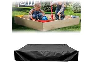 HUAHUANGHUI Couverture de Bac à Sable,Bache Bac a Sable 150x150,Bâche de Protection pour Bac à Sable,Housse pour Bac à Sable avec Cordon de Serrage,Bache de Protection étanche pour Bac à Sable