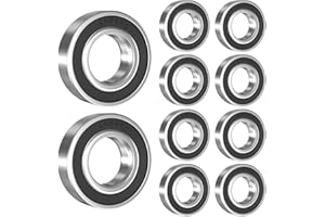 SCOOYUCK 10 Stück 6904 2RS Kugellager, aus Lagerstahl 20mm x 37mm x 9mm, Doppelt Geschirmte Rillenkugellager