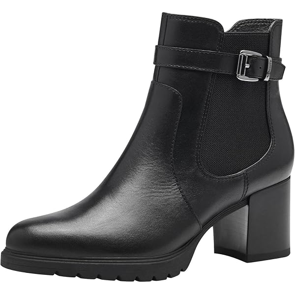 thumbnail: Tamaris Dames Modieuze Enkellaars Met Blokhak - Zachte TOUCH-IT Zool Voor All Day Comfort