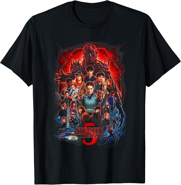 Stranger Things ST5 Official Licensed T-Shirt Poster - 1