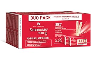 ‎SEBORADIN Seboradin Duo Pack Ampullen Gegen Haarausfall Haarverlust Haarverdünnung Haarwachstum Serum Frauen Männer Vitamine Natürliche Extrakte Haar Kopfhaut Pflege Haarserum Haarpflege 28 x 5,5 ml Forte