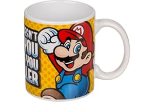 Out of the blue Kubek w stylu retro, Super Mario, na ok. 325 ml, wys.: ok. 10 cm, z ceramiki