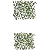 Dogant Yapay Sarmaşık &Ccedil;it, A&ccedil;ılır Kapanır Akordiyon Dekoratif Bah&ccedil;e &Ccedil;iti, 200x90 cm, Yeşil