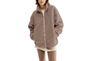 GENERIC Teddy Fleece Jacket Women Maternity Coat Ladies 3 in 1 Thick Sherpa Jackets Sweatshirts Fashion Full Zip Winter Warm Outerwear with Detachable Carrier Long Sleeve Thermal Casual Loose Fit Sweatshirt
