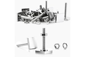 SWTYExt 6 Stück T-Nut Adapter Nutensteine M6x35mm Kompatibel für Thule Dachbox Halterung Nutensteine M6 Edelstahl mit Muttern Unterlegscheiben für Relingträger Fahrradträger Dachträger 20x20mm