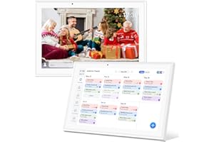 Hesmor Calendario digitale da 10,1 pollici e display touch interattivo con tabella delle faccende domestiche per la pianificazione familiare, ideale per organizzare l'agenda da parete 2025-2026