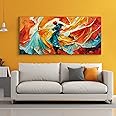 Large Abstract Wall Art Painting. Framed Canvas Paintings for Living Room, Office, Home, Hotels, Resorts. Modern Art Large Size Canvas Framed Wall Art for Home Decor. (E, Wrapped Canvas)