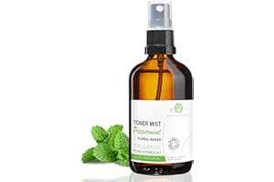 B.O.T COSMETIC & WELLNESS Bio Pfefferminz-Hydrolat 500ml Haut- & Haarpflege Beruhigend & Adstringierend Vielseitige Anwendung Frischer Duft Anti-Schuppen, Anti-Haarausfall Haarwasser