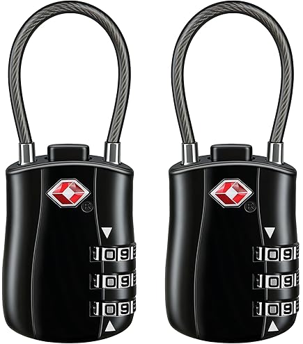 Mini Serrures à Bagages SwissGear Travel Sentry – Lot De 2, Homologuées TSA, Neuves