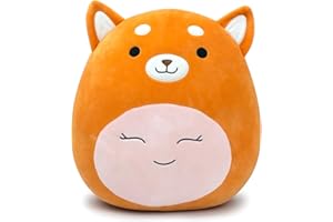 Terbaik Oreiller en Peluche Shiba Inu de 30,5 cm, Peluche Shiba Inu Mignonne, Jouet en Peluche Squishy, décoration d'oreiller, Cadeaux en Peluche Kawaii pour Filles et garçons