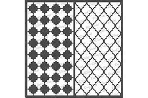 CrafTreat Pochoirs marocains réutilisables pour peinture sur bois et carrelage – Grille marocaine – 15,2 x 15,2 cm – Pochoirs d'art et d'artisanat pour la décoration de la maison