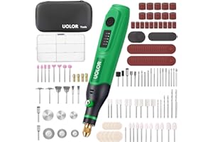 Uolor Akku Multifunktionswerkzeug, Rotationswerkzeuge Multifunktionswerkzeuge Polierwerkzeug mit 158 Zubehör für Polieren, Bohren, Fräsen, Gravieren, Polieren, Schleifen, Reinigen, Schnitzen
