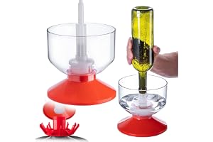 KADAX Flasksköljare för glasflaskor, flaskrenare av plast för snabb sköljning av vinflaskor, ölflaskor och juiceflaskor, flaskrengöring