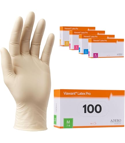 Dr. One Latex Aloe-Vera hautfreundliche/hautpflegend  Untersuchungshandschuhe 100 Stck aus puderfreiem Latex - reifest und  griffsicher Latexhandschuhe Einweg-Handschuhe : Amazon.de: Drogerie &  Krperpflege