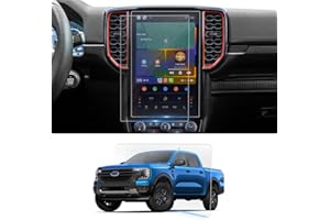BSTW Kompatibel mit 2023 2024 2025 2026 Ford Ranger Limited Wildtrak X Platinum Raptor Navigation Schutzfolie 12" Ford SYNC 4 Nano Displayschutzfolie 6H Kratzfest Ford Ranger 2024 Zubehör [2 Stück]