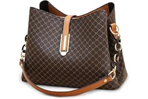 VARLIVOO Handbags for Women Small – PU Leather Shoulder Bag, Vintage Designer Ladies Handbag with 2 Straps for Work, Travel & Shopping (Yellow Brown)