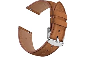 AK Pasek do zegarka Garmin Venu 3S / Venu 2S bransoletka dla kobiet i mężczyzn, miękka skóra do zegarka 18 mm, do Garmin Vivoactive 4S/ Forerunner 265S 255S / Vivomove 3S