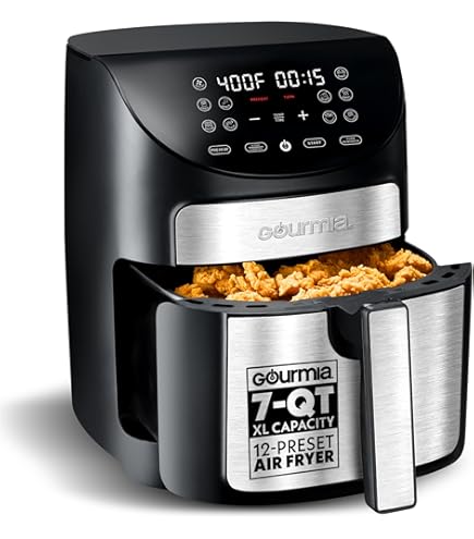 Gourmia GAF798 Digital Air Fryer 6.6L - Black : Amazon.com.be