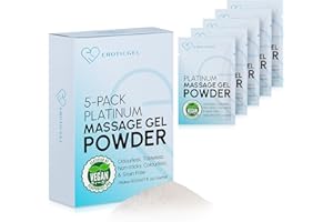 ‎EROTICGEL Nuru Premium żel do masażu w proszku (5 sztuk) | 5 g saszetka podróżna produkuje 500 ml | Wyprodukowano w Japonii, bez parabenów i gliceryny
