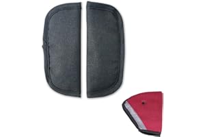 ZWZNBL 3PCS set of 2 styles for children's special car seat belt pads,stroller shoulder strap protection pads, seat protection set seat belt protection，Suitable for babies and children (black and red)