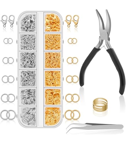 Kitbeads 500 Stück 3mm Edelstahl Biegeringe Gold - Offene Verbindungsringe Für Schmuckbasteln