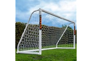 Football Flick Ultimate - Portería de fútbol para Todo Tipo de Clima, con Postes de 70 mm de Grosor, Sistema de Bloqueo Integrado y Esquinas reforzadas (tamaños: 6 x 4, 8 x 6, 12 x 6)