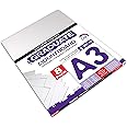 Daler-Rowney Graduate Cream Core A3 Mountboard Pack, 8 x Ice White Smooth Surface, 1.25mm Thick, Ideal for Student Artists & Hobbyists