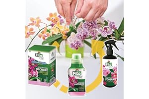 Fito Kit Completo Fertilizante Orquídeas Líquido Goteo y Spray para Gotas para el Cuidado de Sus orquídeas | Fertilice Drop Drip con 6 Viales + Fertilizante líquido 250 ML + Spray humectante 300 ML
