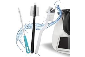 UTEFIF 3pcs Spazzole per La Pulizia Set,per Pulizia a Manico Lungo Set di Pennelli Aggiornati Compatibile con Thermomix TM5 TM6 TM31 TM21