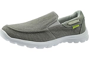 ChayChax Zapatos de Lona para Hombre Cómodo Mocasines Ligero Transpirable Náuticos Slip On Zapatillas de Deporte