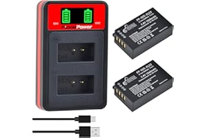 Pickle Power 2Pcs EN-EL20 EN-EL20a Battery with Dual Charger for Nikon Coolpix P1100, P1000, P950, Coolpix A, 1 AW1, 1 J1, 1 J2, 1 J3, 1 S1,1 V3 Digital Camera