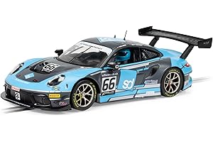 Scalextric Cars - C4415 Porsche 911 GT3 R - Team Parker Racing - British GT 2022 - Toy Slot Car for use Race Tracks or Set - Small Kids Gift Ideas for Boy/Girl Ages 5+