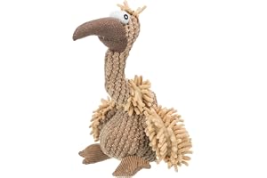 TRIXIE 35912 Hundleksak, Brun, 28 cm | Mysig mjuk plysch lekkamrat – för att gosa, bära och leka för valpar och vuxna hundar