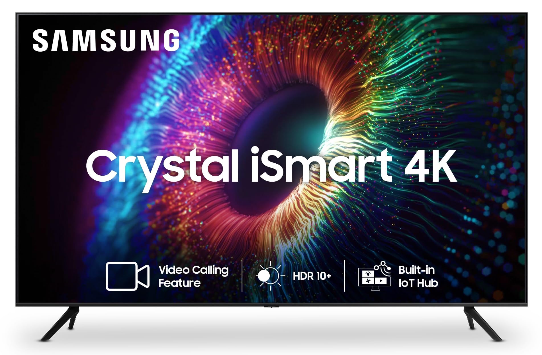 Samsung 108 cm (43 inches) Crystal iSmart 4K Ultra HD Smart LED TV UA43CUE60AKLXL (Black)