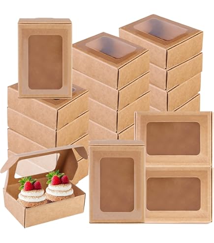 Kraft Taartdozen (30x30x10cm) (10 stuks) (BrandNewCake) < Baking Queen