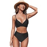 Angelsin &Ouml;zel Tasarım &Ouml;nden &Ccedil;arpraz Y&uuml;ksek Bel Bikini Takım