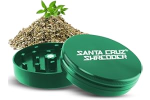 Santa Cruz Shredder Molinillo de hierbas de metal superior moleteado para un agarre más fuerte 2 piezas 2.7 pulgadas (verde)