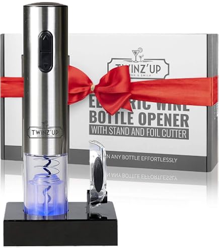 Elektrischer Korkenzieher Set – Automatischer Flaschenöffner Mit USB-Akku, Folienschneider & Vakuumstopfen