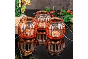 ENJINKAIL Tea Light Holder Votive Candle Holders colorfull Glass Holder 6pcs for Wedding, Church, Bedroom and Table Decoration, Birthday Party,Gifts